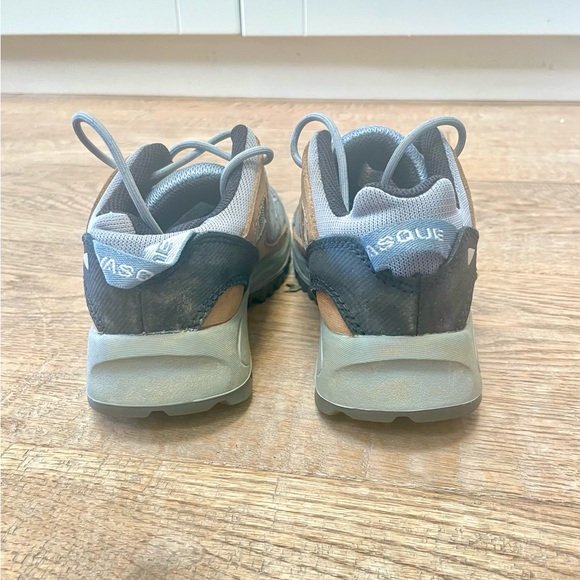 VASQUE MANTRA TAN GREY BLUE LEATHER HIKING SHOES 7233 Big Kid Size 1 EUR 32.5 - Picture 6 of 9